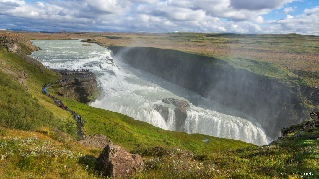 GULLFOSS WATERFALL REYJAVIK ICELAND 